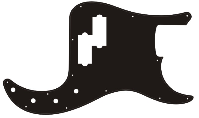 Deluxe Precision® Bass 4 String Style Pick Guard